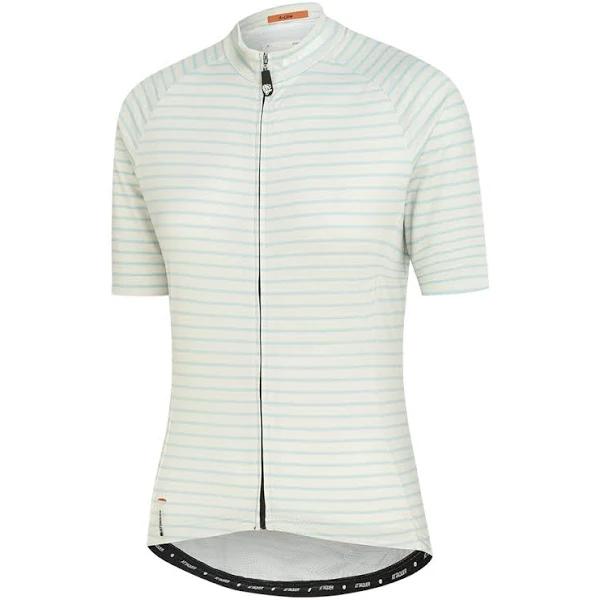 Attaquer Womens A-Line Jersey Fine Stripe L Light Blue AU446839