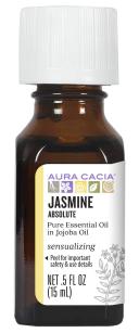 Aura Cacia Jasmine, Absolute, in Jojoba Oil - 0.5 fl oz