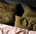 Aura Halo Organic Cotton Quilt Cover Range Khaki - Super King / Green