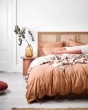 Aura Home Maison Vintage Bedlinen Collection Hazelnut Brown Super King