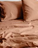 Aura Home Maison Vintage Sheet Set Hazelnut Brown Queen Size