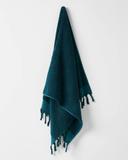 Aura Home Paros Rib Bath Towel Range in Indian Teal Bath Towel