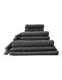 Aura Paros 580GSM Cotton Bath Sheet Charcoal