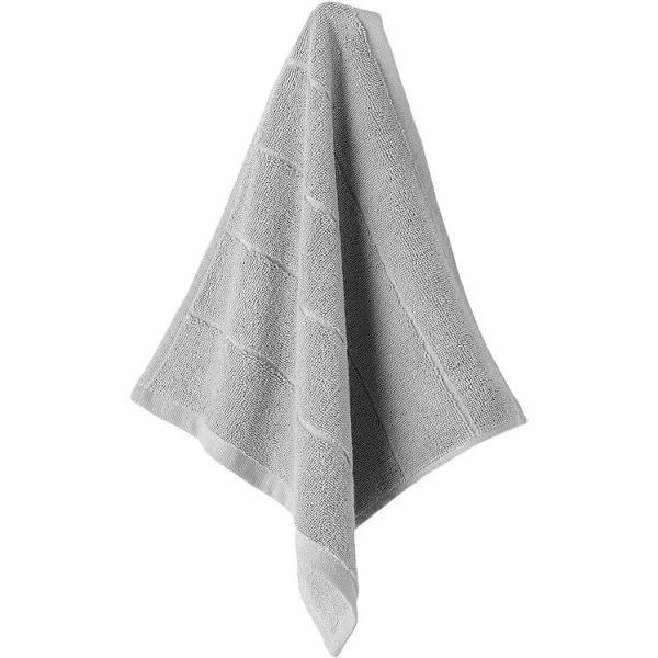 Aura Paros 580GSM Cotton Bath Towel Range Dove - Face Washer / Grey