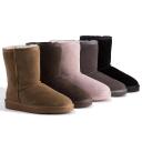 AUS Wooli UGG Cronulla Mid Calf Sheepskin Boot - Black