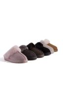 AUS Wooli UGG Sydney Unisex Sheepskin Wool Slippers - Grey