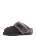 AUS Wooli UGG Sydney Unisex Sheepskin Wool Slippers - Grey
