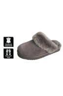 AUS Wooli UGG Sydney Unisex Sheepskin Wool Slippers - Grey