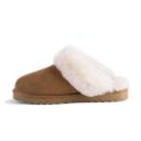 AUS Wooli UGG Sydney Unisex Sheepskin Wool Slippers - Tan