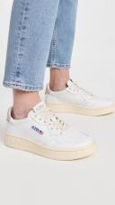 Autry - 01 Low Leather Sneaker White & Pink - 36