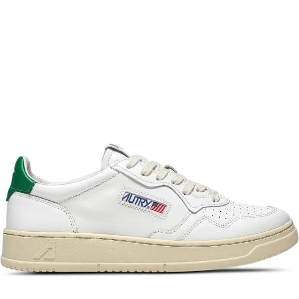 Autry Leather Medalist Low Sneakers AULWLL20 White Green - 40