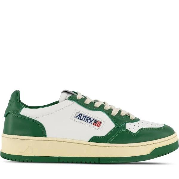 Autry Leather Medalist Low Sneakers AULWWB03 White Green - 40