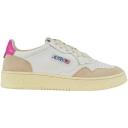 Autry Medalist Leather Low Sport White Red (Women's)