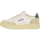 Autry Medalist Leather Low Sport White Red (Women's)