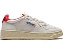 Autry Medalist Leather Low Sport White Red (Women's)