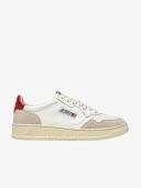 Autry Medalist Low - Leather / Suede White / Red - US 10.5 - Men