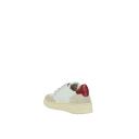 Autry Medalist Low - Leather / Suede White / Red - US 7.5 - Men