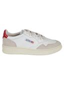 Autry Medalist Low - Leather / Suede White / Red - US 9 - Men