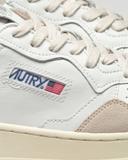 Autry Medalist Low - Leather / Suede White / Red - US 9 - Men