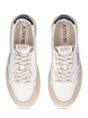 Autry - Medalist Low Sneakers in Leather and Suede, Women , Blue