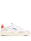 Autry - Medalist Low Sneakers in Leather and Suede, Women , Orange