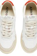 Autry - Medalist Low Sneakers in Leather and Suede, Women , Orange