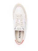 Autry - Medalist Low Sneakers in Leather and Suede, Women , Orange