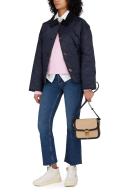 Autry - Medalist Low Sneakers in Pink GOATSKIN, Women , White