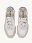 Autry Medalist Low Sneakers - White & Vista - AULMLS55-WHV SUE/LT