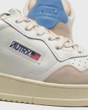 Autry Medalist Low Sneakers - White & Vista - AULMLS55-WHV SUE/LT