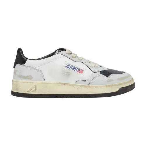 Autry Medalist Low Super Vintage Sneakers AVLMSV11 White Black Silver - 41
