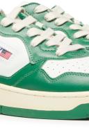 Autry Green & White Medalist Low Sneakers