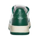Autry Green & White Medalist Low Sneakers