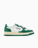 Autry Green & White Medalist Low Sneakers