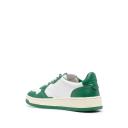 Autry Green & White Medalist Low Sneakers