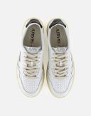 Autry White & Black Medalist Low Sneakers