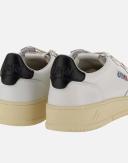 Autry White & Black Medalist Low Sneakers
