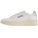 Autry Medalist Low - White and ASP - AULMLL54-WHA Leather Colour: Whit