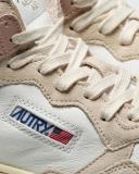 Autry - Medalist Mid-Top Goat Leather/Suede Sneakers - Women - Pink