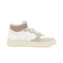Autry - Medalist Mid-Top Goat Leather/Suede Sneakers - Women - Pink
