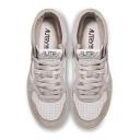 Autry - Medalist Mid-Top Goat Leather/Suede Sneakers - Women - Pink