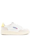 Autry - Medalist Women's Shoes LEAT/SUEDE White/Yellow - 38