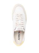 Autry - Medalist Women's Shoes LEAT/SUEDE White/Yellow - 38