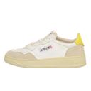 Autry - Medalist Women's Shoes LEAT/SUEDE White/Yellow - 38