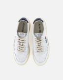 Autry Men's 01 Low Leather Sneakers in White/Navy, Size UK 10 | END. Clothing