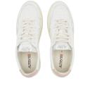 Autry Men's 01 Low Leather Sneakers in White/Pink, Size UK 10 | END. Clothing