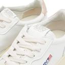Autry Men's 01 Low Leather Sneakers in White/Pink, Size UK 7 | END. Clothing