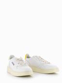 Autry Men's 01 Low Leather Sneakers in White/Yellow, Size UK 11 | END. Clothing