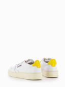 Autry Men's 01 Low Leather Sneakers in White/Yellow, Size UK 11 | END. Clothing