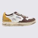 Autry Men's Super Vintage Low Sneakers in White/Brown, Size UK 9 | END. Clothing